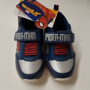 Spiderman Light Up Blue and Red Sneakers for Kids